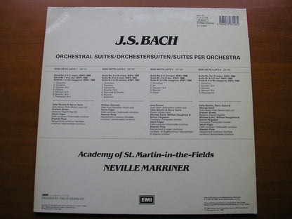 BACH: FOUR ORCHESTRAL SUITES  BWV 1066 - BWV 1069       MARRINER / ASMIF     2LP     27 0310