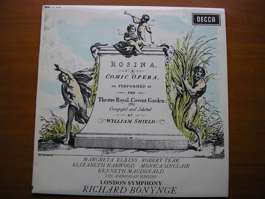 SXL 6254  SHIELD: ROSINA   complete opera    SOLOISTS / LONDON SYMPHONY / BONYNGE     ED2