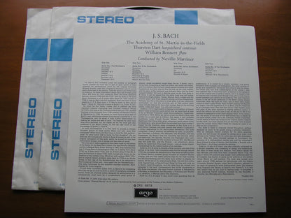 BACH: FOUR ORCHESTRAL SUITES  BWV 1066 - 1069      MARRINER / ASMIF    2LP     ZRG 687-8
