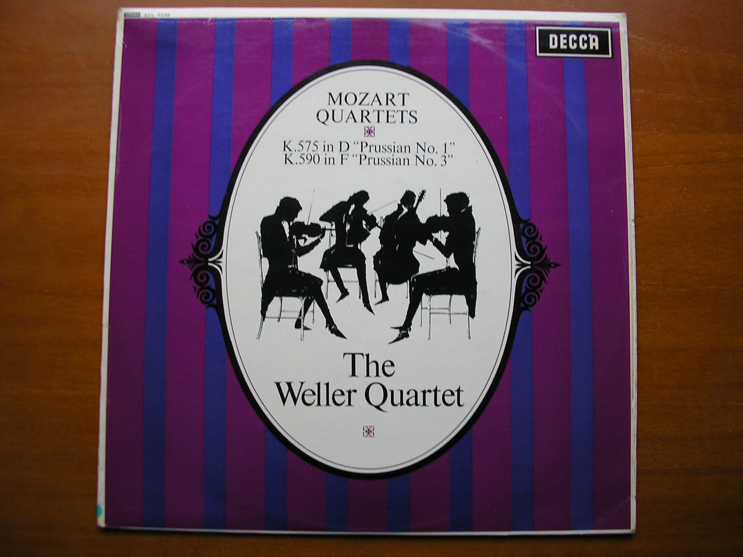 SXL 6258  MOZART: STRING QUARTETS  K575 & K590      THE WELLER QUARTET     ED2