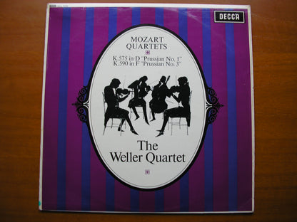 SXL 6258  MOZART: STRING QUARTETS  K575 & K590      THE WELLER QUARTET     ED2