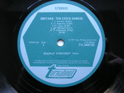 SMETANA: 10 CZECH DANCES        RUDOLF FIRKUSNY       TV34673S