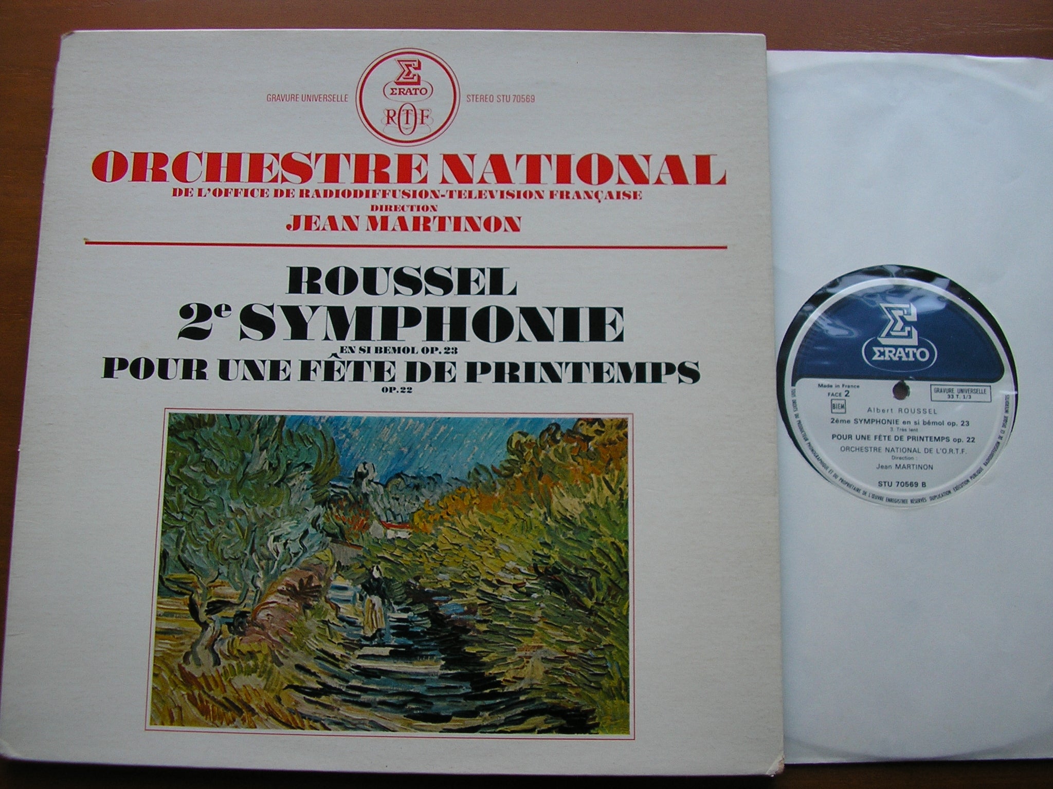 ROUSSEL: SYMPHONY No. 2 / POUR UNE FETE DE PRINTEMPS MARTINON / FRENCH ...