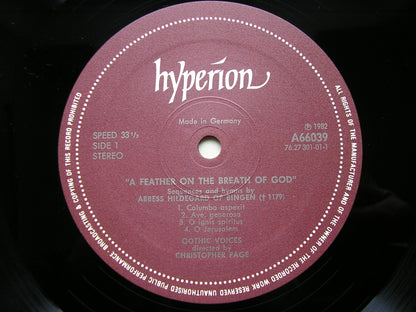 HILDEGARD OF BINGEN: A FEATHER ON THE BREATH OF GOD    KIRKBY / GOTHIC VOICES / PAGE      A66039