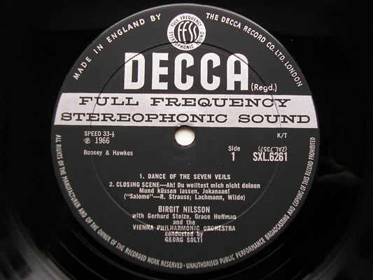 SXL 6261  STRAUSS: SALOME / WAGNER: TWILIGHT OF THE GODS  Closing Scenes      NILSSON / VIENNA PHILHARMONIC / SOLTI     ED2