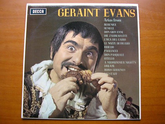 SXL 6262  GERAINT EVANS SINGS OPERA ARIAS: VERDI / MOZART / HANDEL / BEETHOVEN /  LEONCAVALLO      SUISSE ROMANDE / BALKWILL    ED2