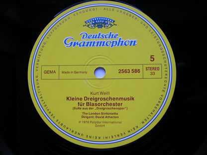 WEILL: MAHAGONNY / PANTOMIME / VIOLIN CONCERTO / BERLIN REQUIEM     SOLOISTS / LONDON SINFONIETTA / ATHERTON    3LP     2740 153