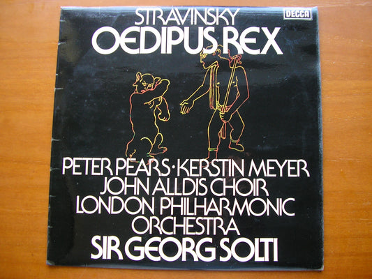 STRAVINSKY: OEDIPUS REX    PEARS / MEYER / LONDON PHILHARMONIC / SOLTI      SET 616