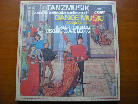 DANCE MUSIC FROM THE RENAISSANCE TO THE BIEDERMEIER PERIOD      ULSAMER COLLEGIUM / ENSEMBLE EDUARD MELKUS     6 LP   2723 051