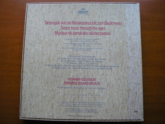 DANCE MUSIC FROM THE RENAISSANCE TO THE BIEDERMEIER PERIOD      ULSAMER COLLEGIUM / ENSEMBLE EDUARD MELKUS     6 LP   2723 051