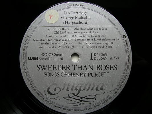 PURCELL: SONGS     IAN PARTRIDGE / GEORGE MALCOLM    K53569