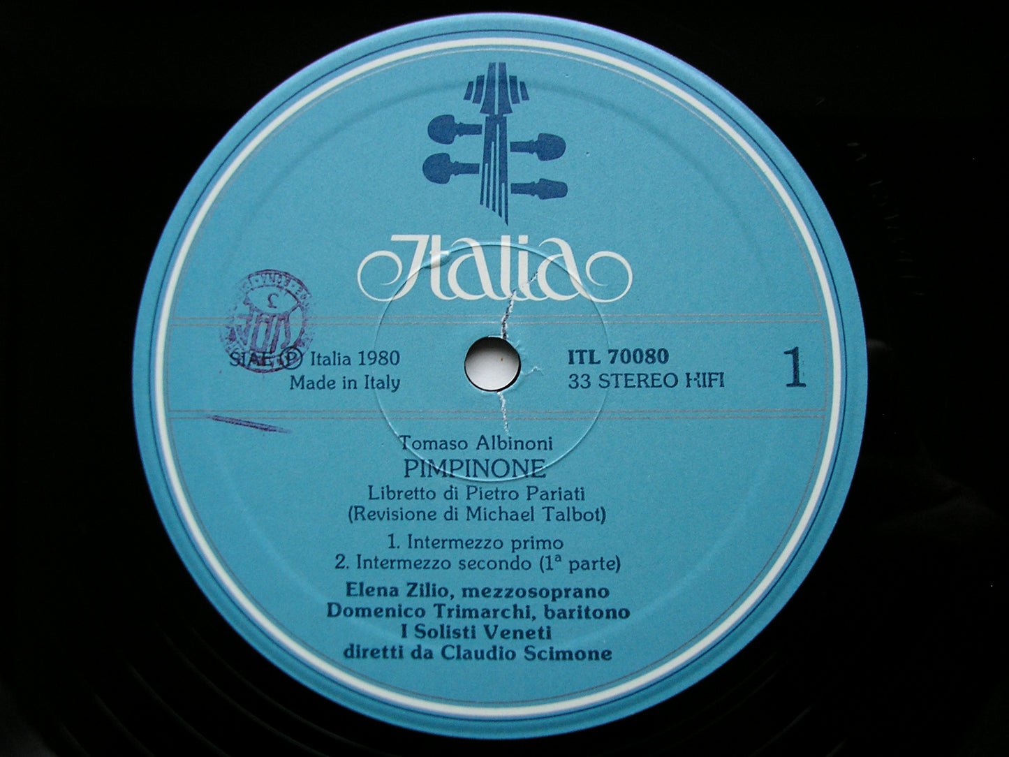 ALBINONI: PIMPINONE    ZILIO / TRIMARCHI / I SOLOISTI VENETI / SCIMONE     ITL 70080