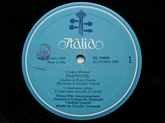 ALBINONI: PIMPINONE    ZILIO / TRIMARCHI / I SOLOISTI VENETI / SCIMONE     ITL 70080