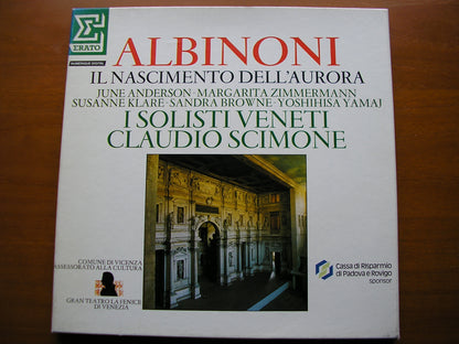 ALBINONI: IL NASCIMENTO DELL'AURORA    SOLOISTS / I SOLOISTI DI VENETI / SCIMONE     2LP     NUM 751522