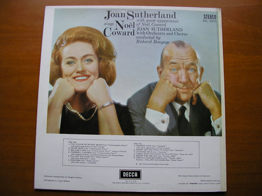 SXL 6255  JOAN SUTHERLAND SINGS NOEL COWARD       ORCHESTRA / BONYNGE    ED2