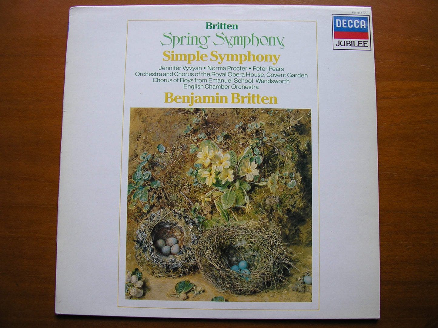 BRITTEN: SPRING SYMPHONY / SIMPLE SYMPHONY     SOLOISTS / ENGLISH CHAMBER ORCHESTRA / OROHCG / BRITTEN       410 171