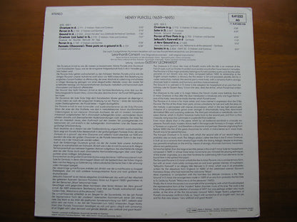 PURCELL: CONSORT MUSIC FOR STRINGS & HARPSICHORD     LEONHARDT CONSORT    6.41222