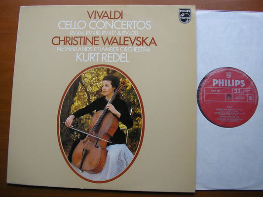 VIVALDI: CELLO CONCERTOS      WALEVSKA / NETHERLANDS CHAMBER ORCHESTRA / REDEL    9500 144