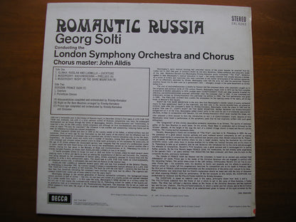 SXL 6263  ROMANTIC RUSSIA: BORODIN / GLINKA / MUSSORGSKY      SOLTI / LONDON SYMPHONY    ED3