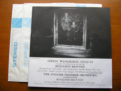 BRITTEN: OWEN WINGRAVE     SOLOISTS / ENGLISH CHAMBER ORCHESTRA / BRITTEN   2LP      SET 501 - 2