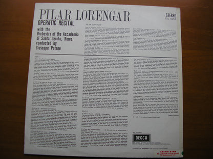SXL 6267  PILAR LORENGAR SINGS OPERA ARIAS: PUCCINI / BIZET / MASSENET / DVORAK     ACC di SANTA CECILIA / PATANE     ED2