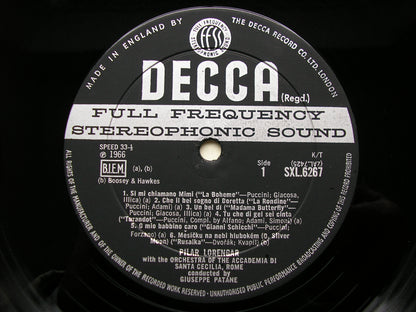 SXL 6267  PILAR LORENGAR SINGS OPERA ARIAS: PUCCINI / BIZET / MASSENET / DVORAK     ACC di SANTA CECILIA / PATANE     ED2