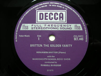BRITTEN: THE GOLDEN VANITY / CHILDREN'S CRUSADE     SOLOISTS / BURGESS / BRITTEN        SET 445