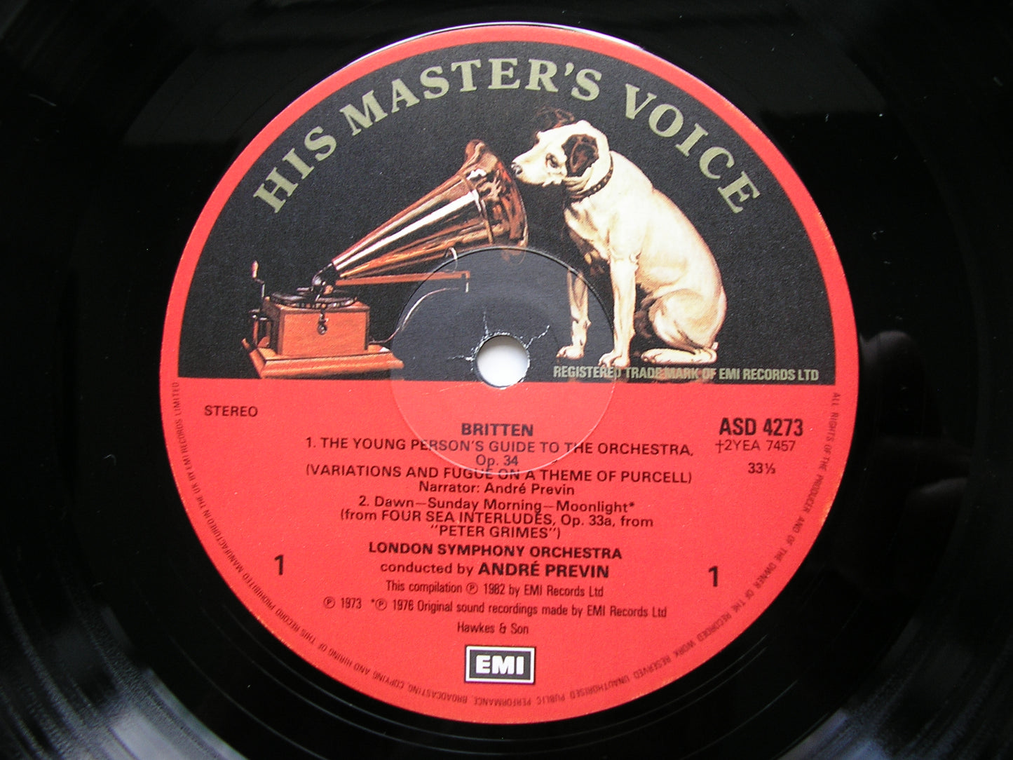 THE MUSIC OF BENJAMIN BRITTEN      PREVIN / HAENDEL / BERGLUND / LSO / BSO     3LP     SLS 5266