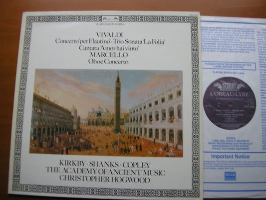 VIVALDI: CONCERTO / TRIO SONATA / CANTATA & MARCELLO: OBOE CONCERTO      SOLOISTS / THE ENGLISH CONCERT / PINNOCK      DSLO 604