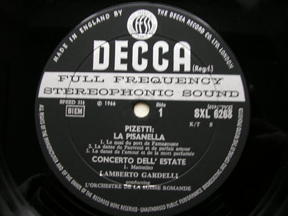 SXL 6268  PIZZETTI: LA PISANELLA / CONCERTO DELL'ESTATE      GARDELLI /SUISSE ROMANDE    ED2