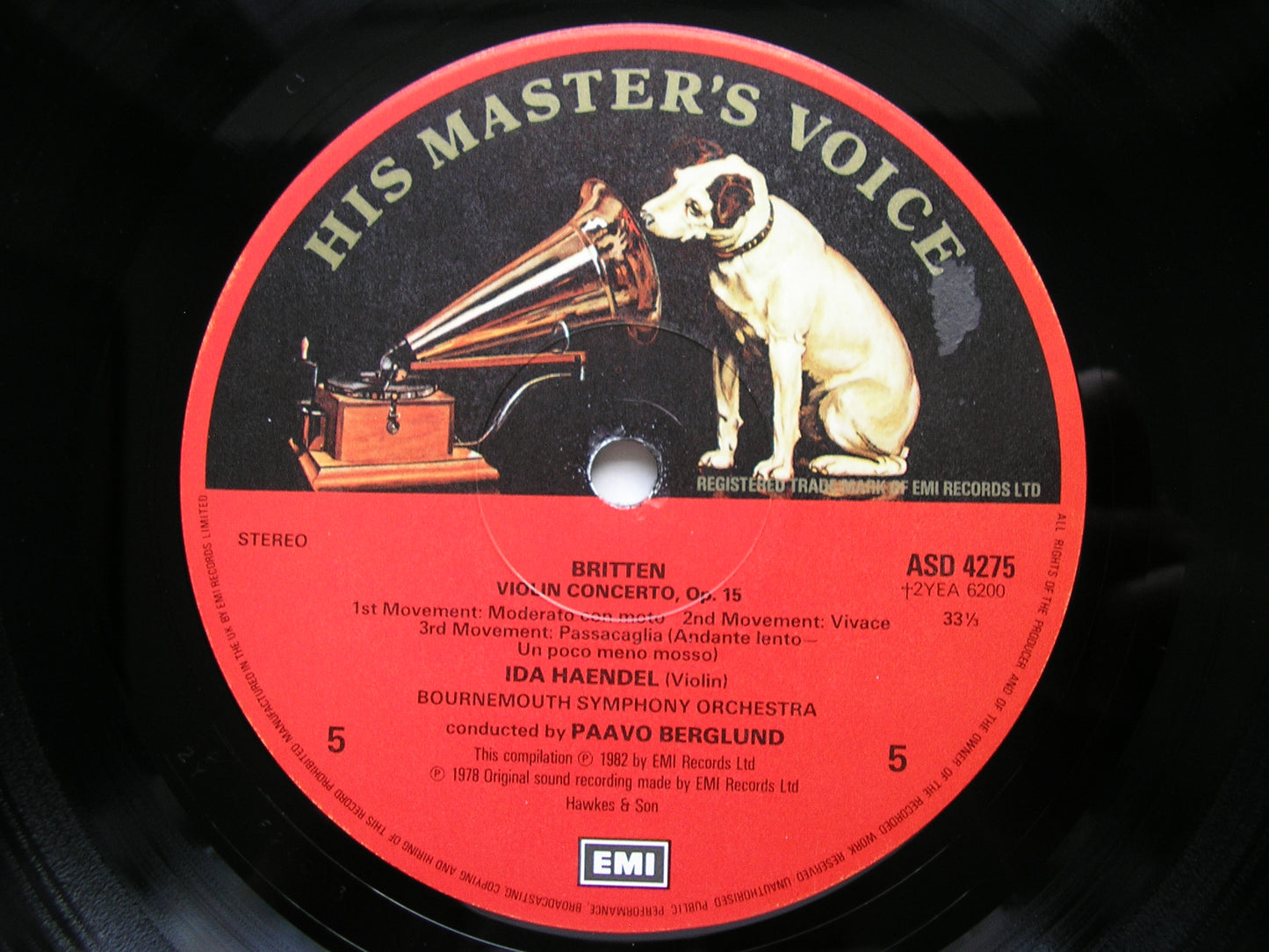 THE MUSIC OF BENJAMIN BRITTEN      PREVIN / HAENDEL / BERGLUND / LSO / BSO     3LP     SLS 5266