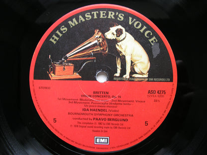 THE MUSIC OF BENJAMIN BRITTEN      PREVIN / HAENDEL / BERGLUND / LSO / BSO     3LP     SLS 5266