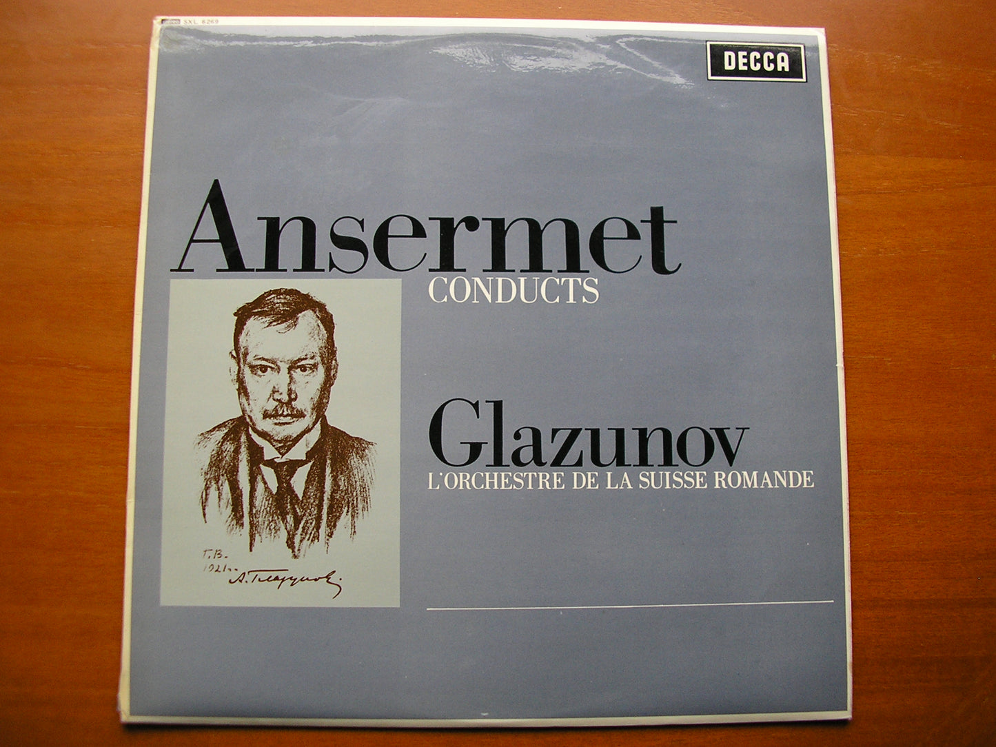 SXL 6269  GLAZUNOV: THE SEASONS  complete ballet / CONCERT WALTZES Nos. 1 & 2       ANSERMET / SUISSE ROMANDE     ED2