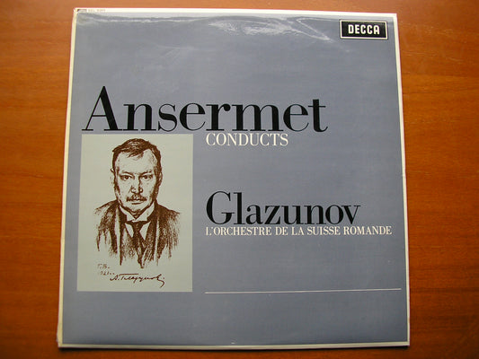 SXL 6269  GLAZUNOV: THE SEASONS  complete ballet / CONCERT WALTZES Nos. 1 & 2       ANSERMET / SUISSE ROMANDE     ED2