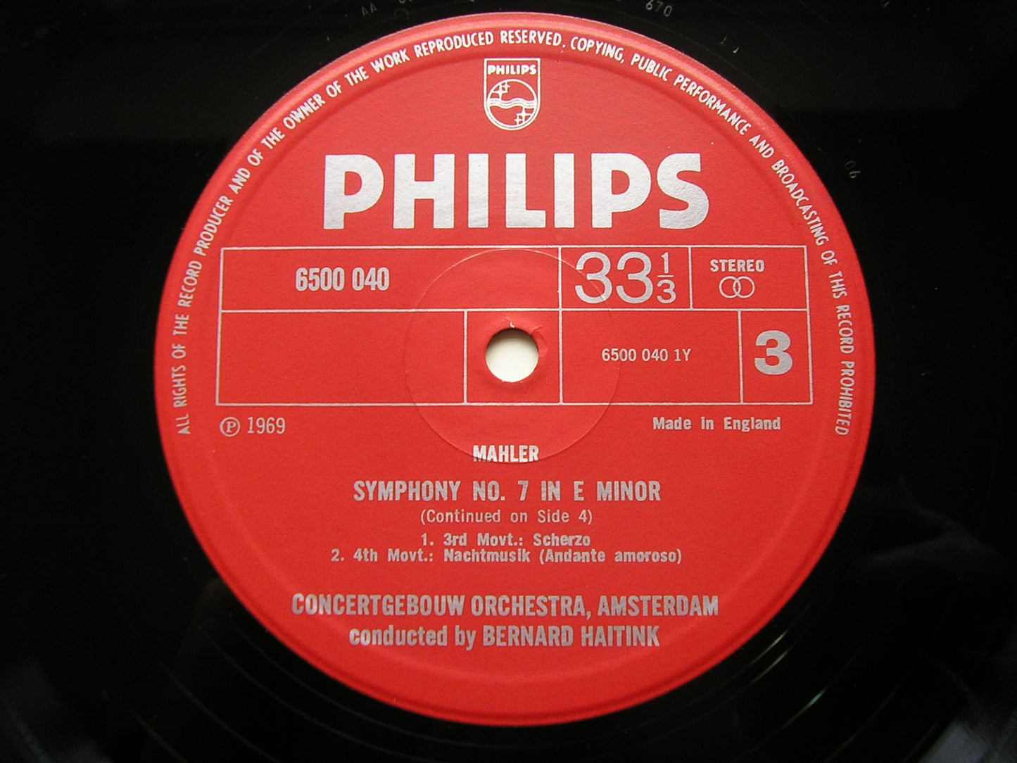 MAHLER: SYMPHONY No. 7    HAITINK / CONCERTGEBOUW ORCHESTRA     6700 036