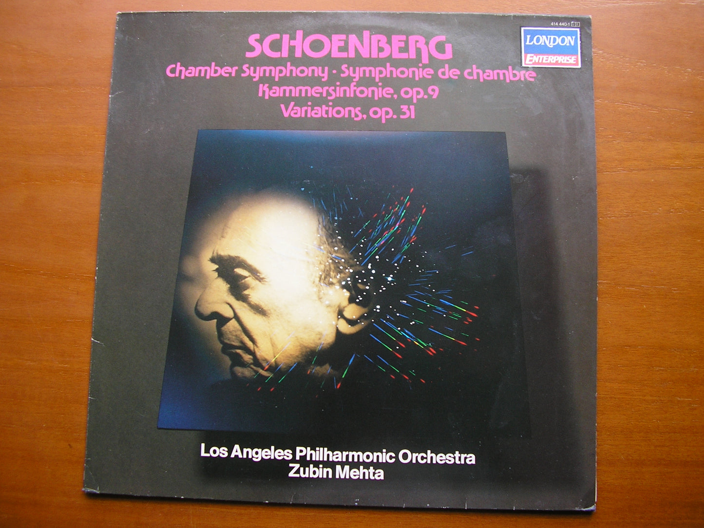 SCHOENBERG: CHAMBER SYMPHONY Op. 9 / VARIATIONS Op. 31       MEHTA / LOS ANGELES PHILHARMONIC     414 440