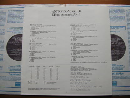VIVALDI: L'ESTRO ARMONICO Op. 3       ACADEMY OF ANCIENT MUSIC / HOGWOOD     2LP    D245D2