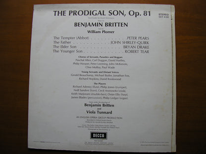 BRITTEN: THE PRODIGAL SON     SOLOISTS / ENGLISH OPERA GROUP / TUNNARD / BRITTEN     SET 438
