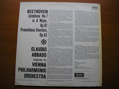 SXL 6270  BEETHOVEN: SYMPHONY No. 7 / PROMETHEUS OVERTURE      ABBADO / VIENNA PHILHARMONIC     ED2