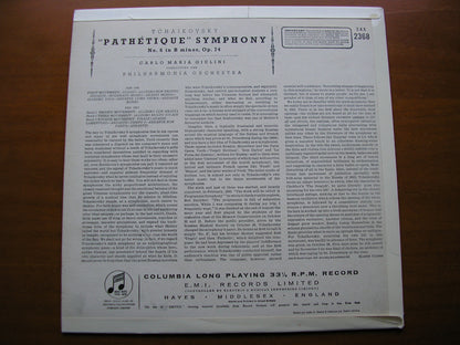TCHAIKOVSKY: SYMPHONY No. 6 'Pathetique'      GIULINI / PHILHARMONIA    SAX 2368