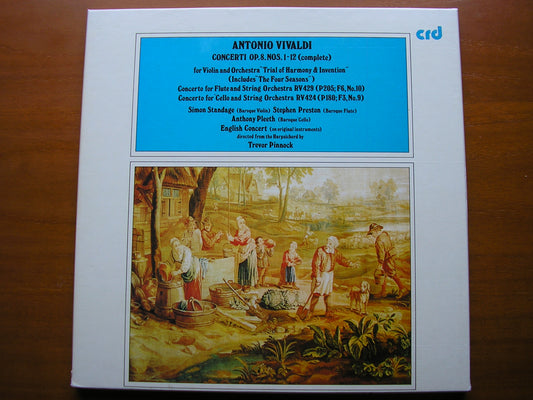 VIVALDI: THE CONTEST BETWEEN HARMONY & INVENTION  Op. 8       STANDAGE / ENGLISH CONCERT / PINNOCK    3 LP    CRD 1092/94
