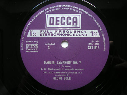 MAHLER: SYMPHONY No. 7     SOLTI / CHICAGO SYMPHONY    SET 518 / 9