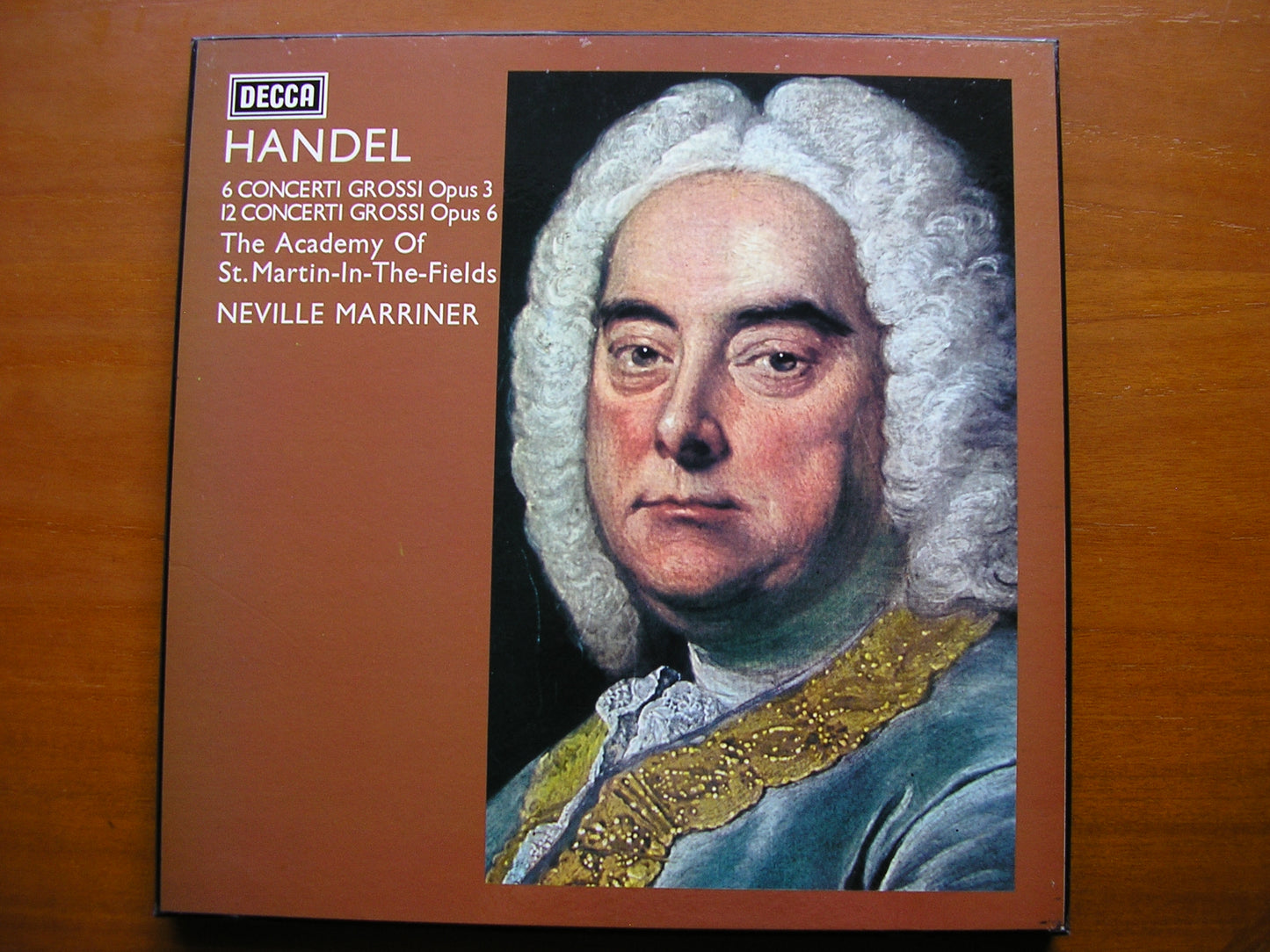 HANDEL: CONCERTI GROSSI Op. 3 & Op. 6       MARRINER / ASMIF    4LP   SDDB 294 / 7