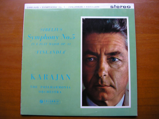 SIBELIUS: SYMPHONY No. 5 / FINLANDIA      KARAJAN / PHILHARMONIA     SAX 2392