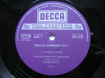 MAHLER: SYMPHONY No. 7     SOLTI / CHICAGO SYMPHONY    SET 518 / 9