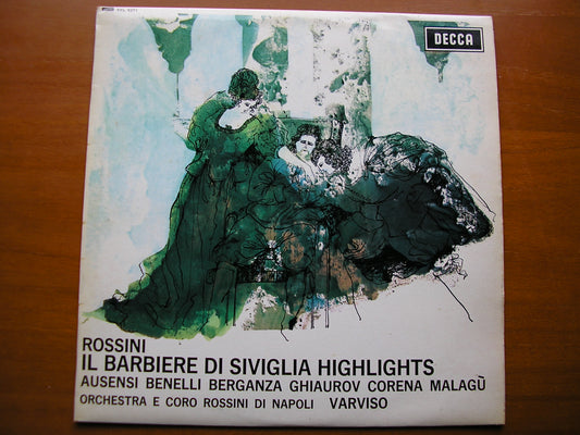 SXL 6271  ROSSINI: THE BARBER OF SEVILLE    excerpts      SOLOISTS / ROSSINI ORCHESTRA OF NAPLES / VARVISO     ED2