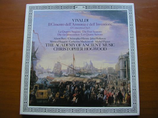 VIVALDI: THE CONTEST BETWEEN HARMONY & INVENTION  Op. 8      HOGWOOD / THE ACADEMY OF ANCIENT MUSIC     2LP       D279D 2