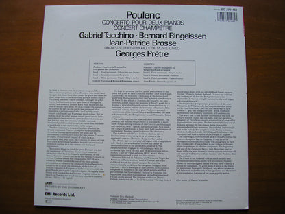 POULENC: CONCERTO CHAMPETRE / CONCERTO FOR TWO PIANOS     BROSSE / TACCHINO / RINGEISSEN / MONTE CARLO PHILHARMONIC / PRETRE     EG 2701481