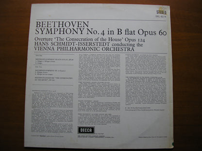 SXL 6274  BEETHOVEN: SYMPHONY No. 4 / OVERTURE 'The Consecration of the House'      SCHMIDT-ISSERSTEDT / VIENNA PHILHARMONIC      ED2