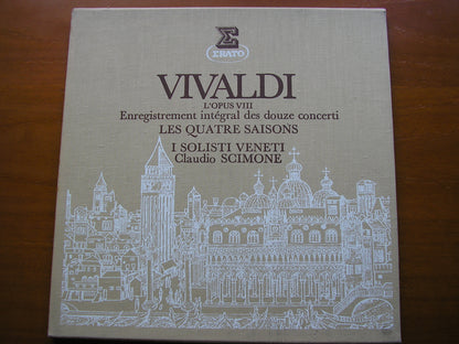 VIVALDI: THE CONTEST BETWEEN HARMONY & INVENTION  Op. 8      SCIMONE / I SOLOISTI VENETI       3LP       STU 70679 / 81